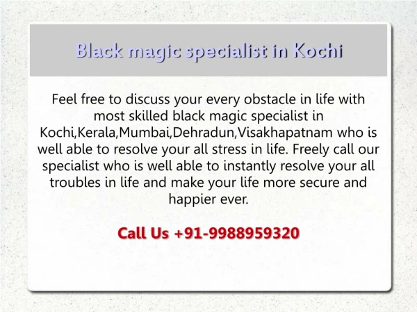 Best Black magic specialist in Ranchi