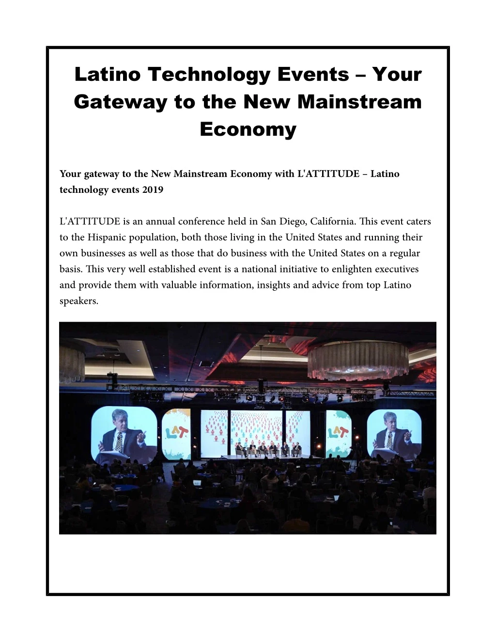 latino technology events your gateway