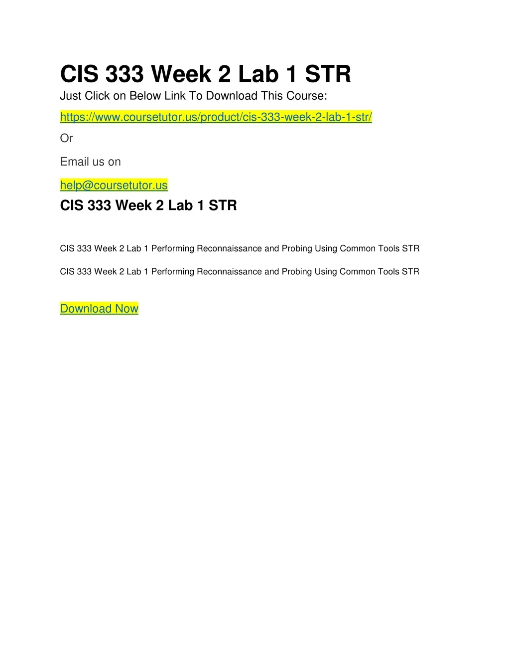 cis 333 week 2 lab 1 str just click on below link