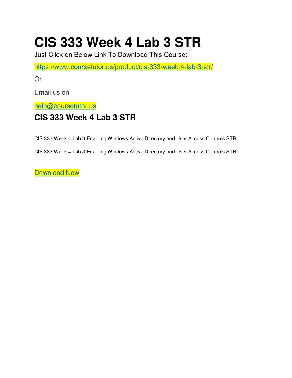 cis 333 week 4 lab 3 str just click on below link