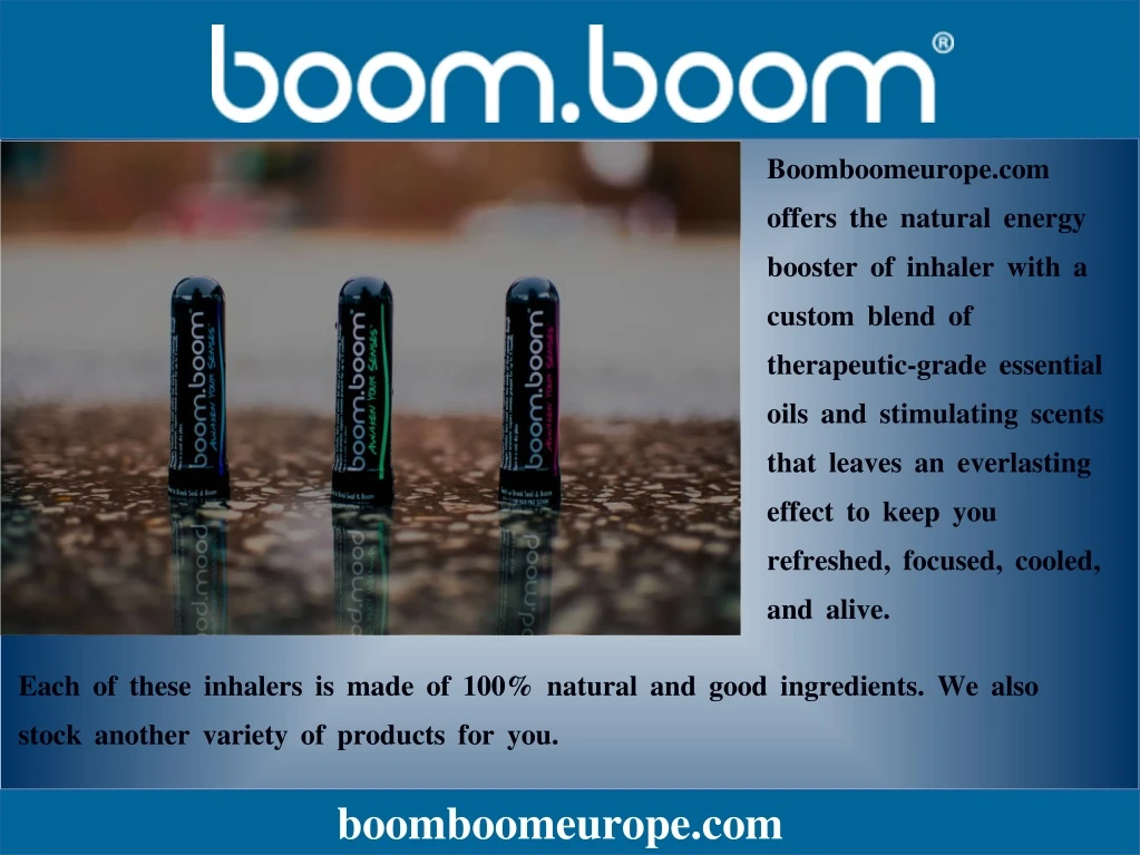 boomboomeurope com offers the natural energy