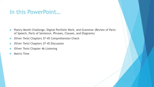 In this PowerPoint…