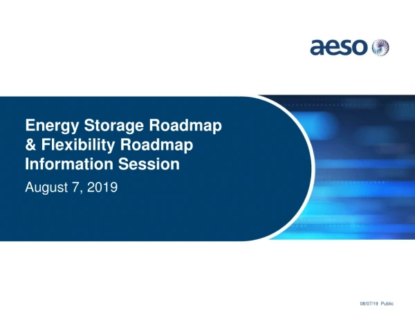 Energy Storage Roadmap &amp; Flexibility Roadmap Information Session