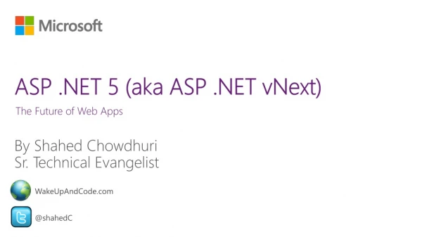 ASP .NET 5 (aka ASP .NET vNext )