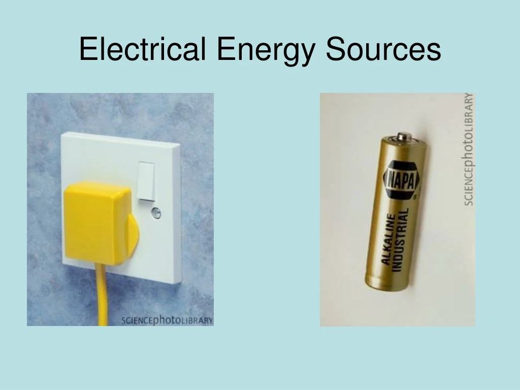 electrical energy sources