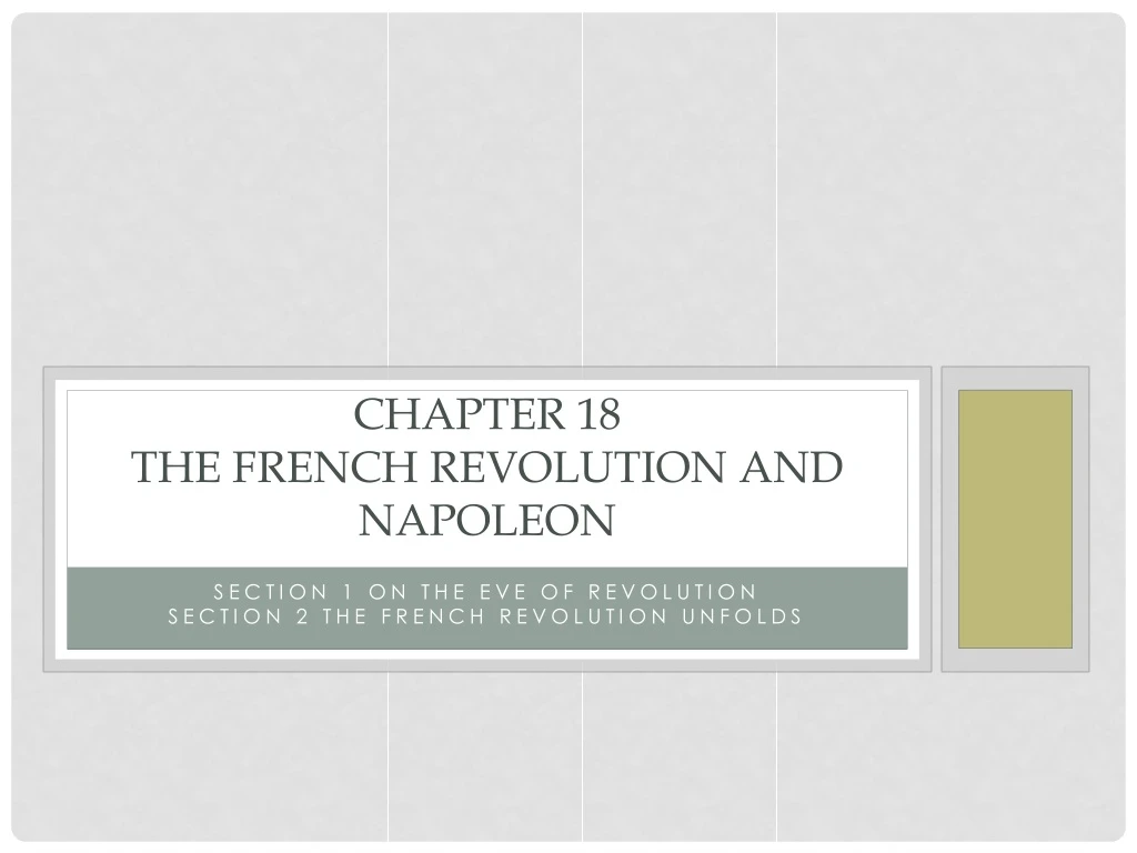 chapter 18 the french revolution and napoleon