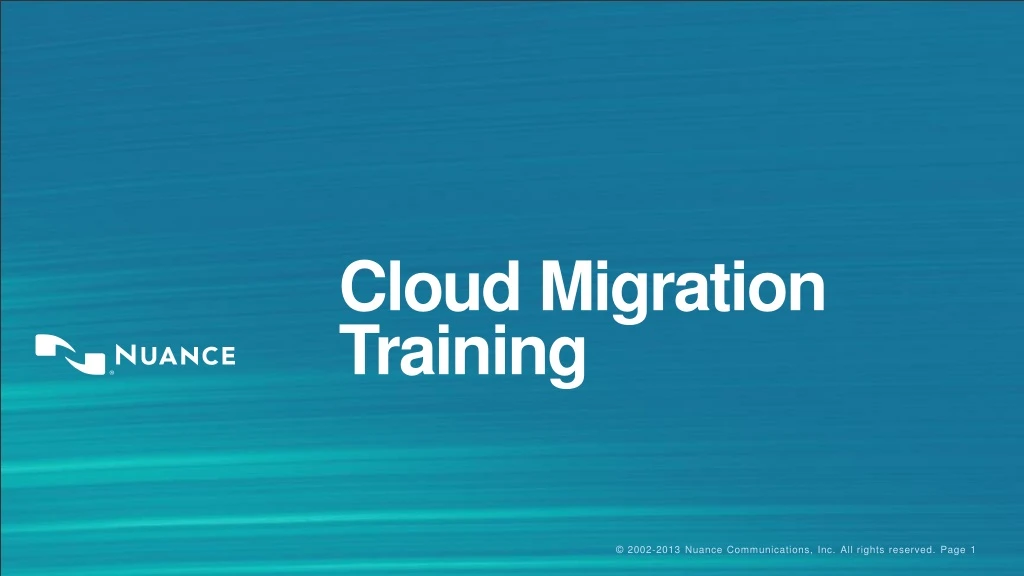 cloud migration training