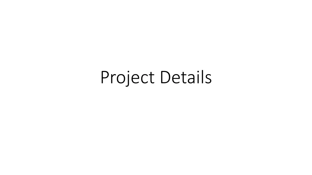project details
