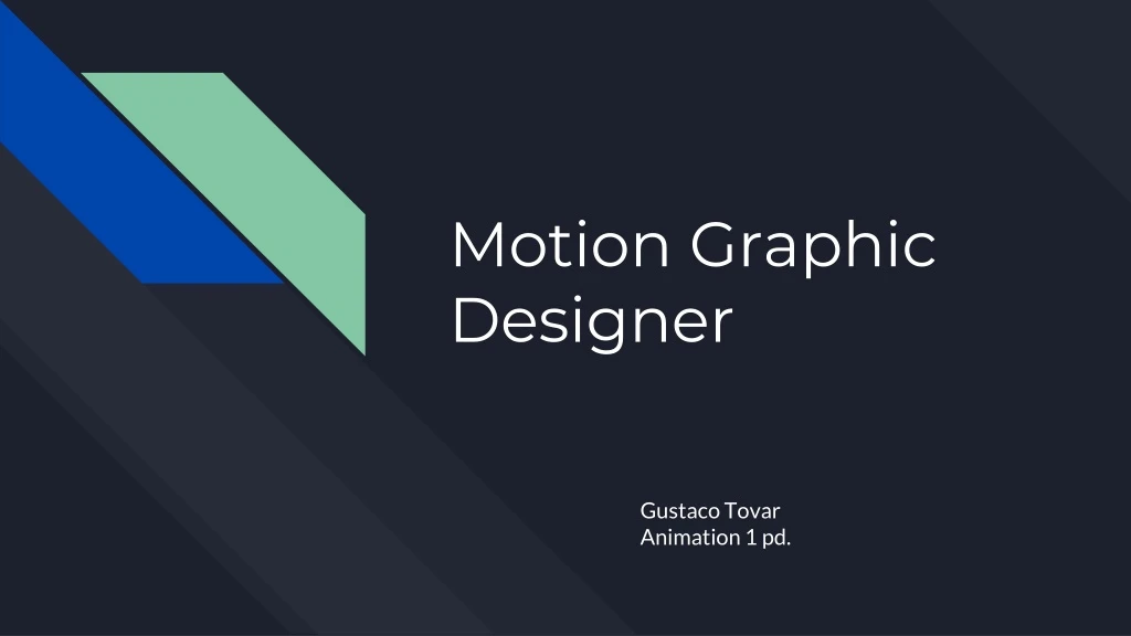 motion graphic designer