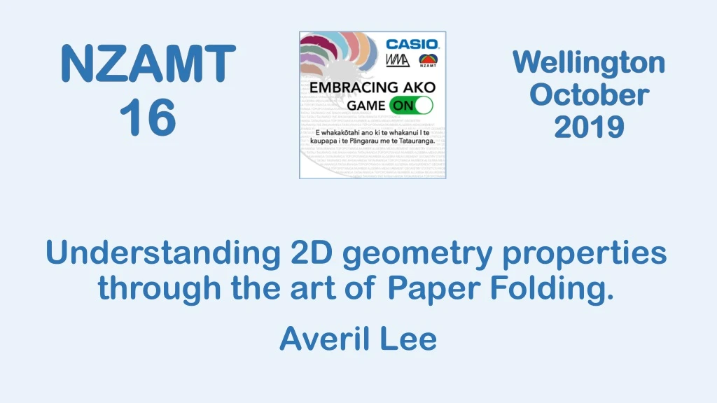 understanding 2d geometry properties through