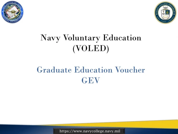 Navy Voluntary Education (VOLED) Graduate Education Voucher GEV