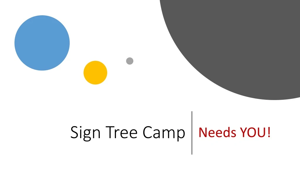 sign tree camp