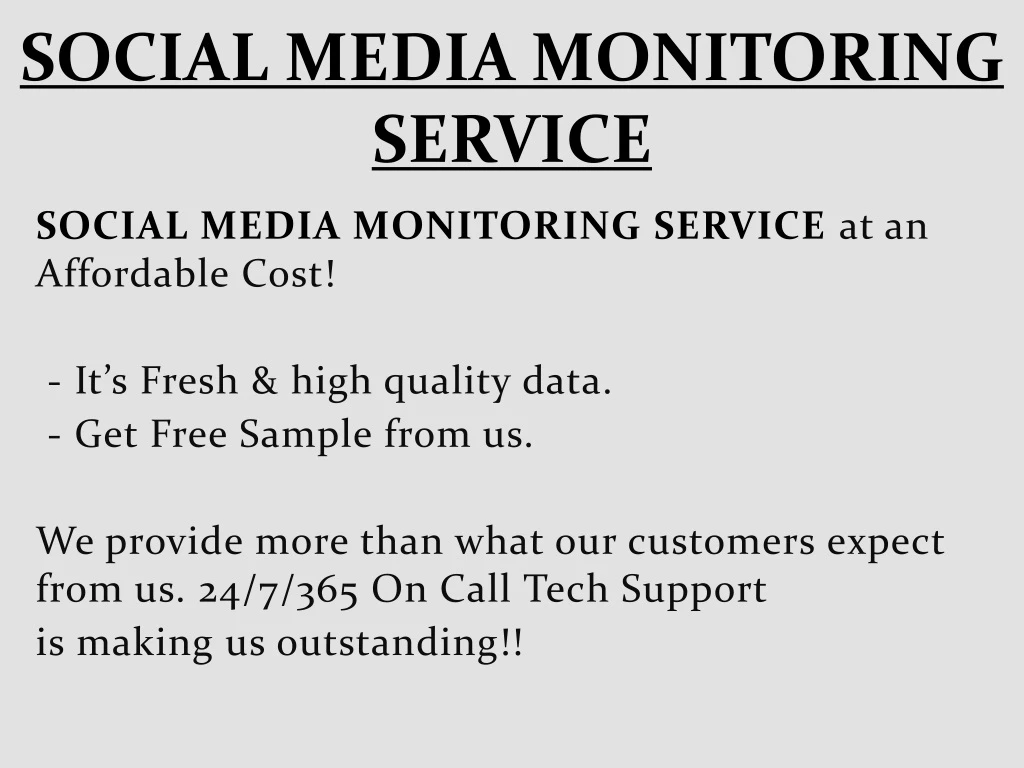 social media monitoring service