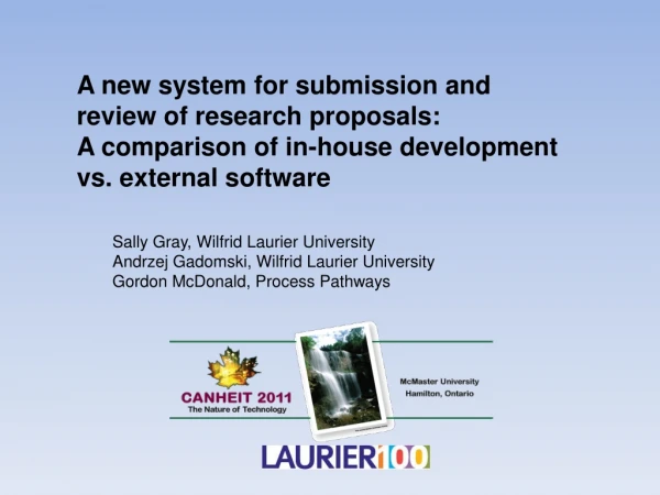 A new system for submission and review of research proposals: