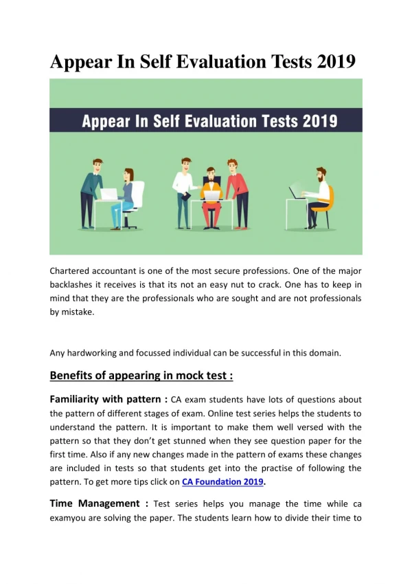 Appear In Self Evaluation Tests 2019 | RMS School