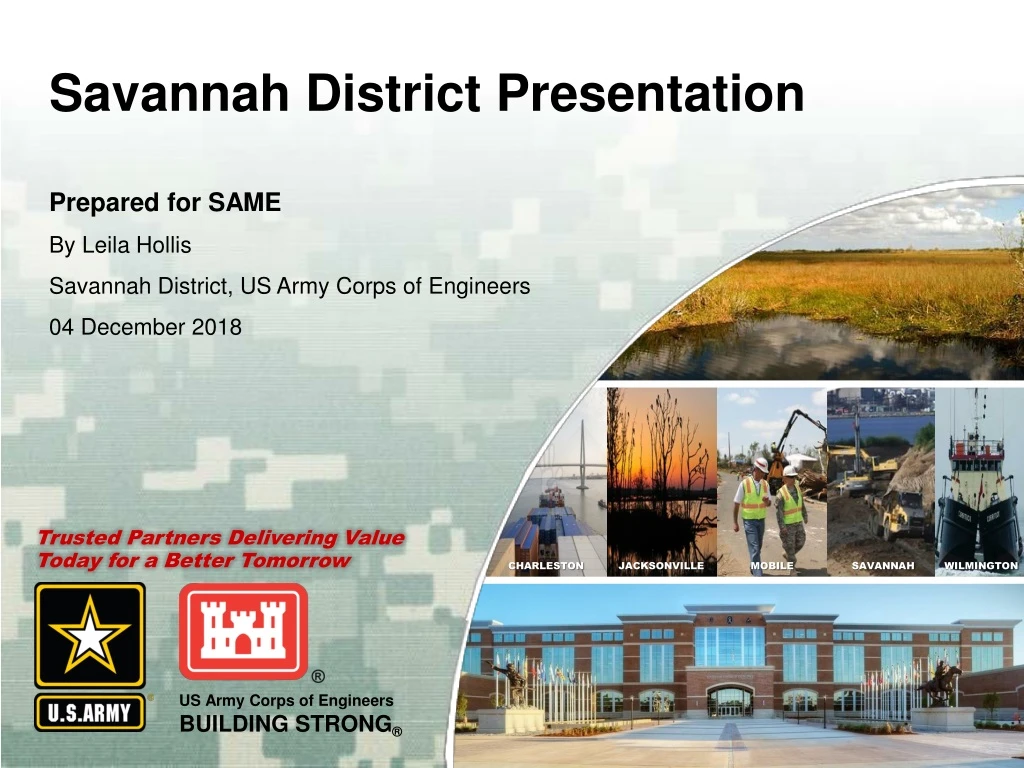 savannah district presentation