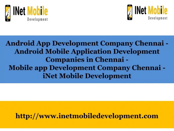 Android App Development Company Chennai