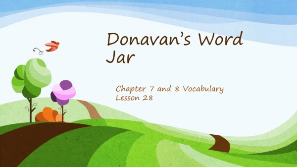Donavan’s Word Jar