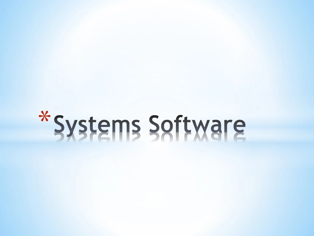 systems software