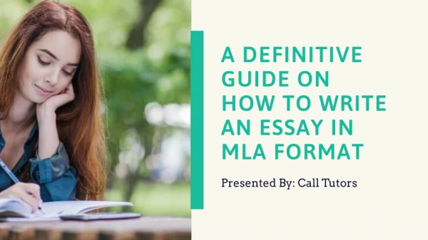 A definitive guide on how to write an essay in mla format