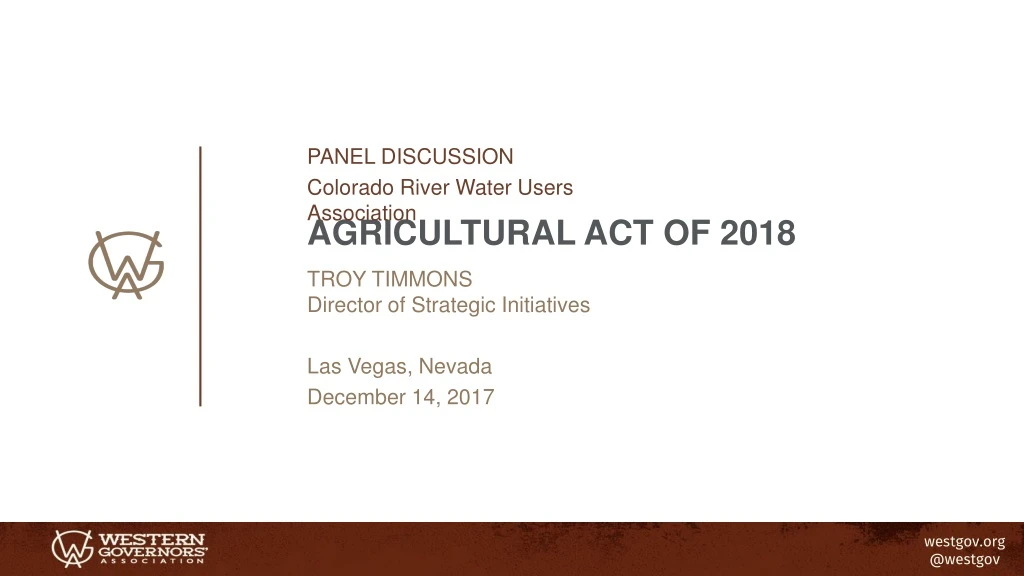 agricultural act of 2018