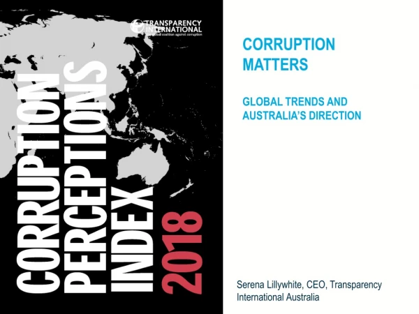 corruption MATTERS global trends and Australia’s direction