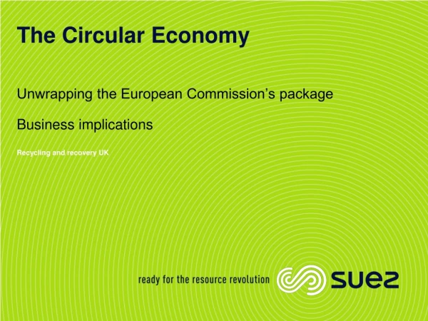 The Circular Economy