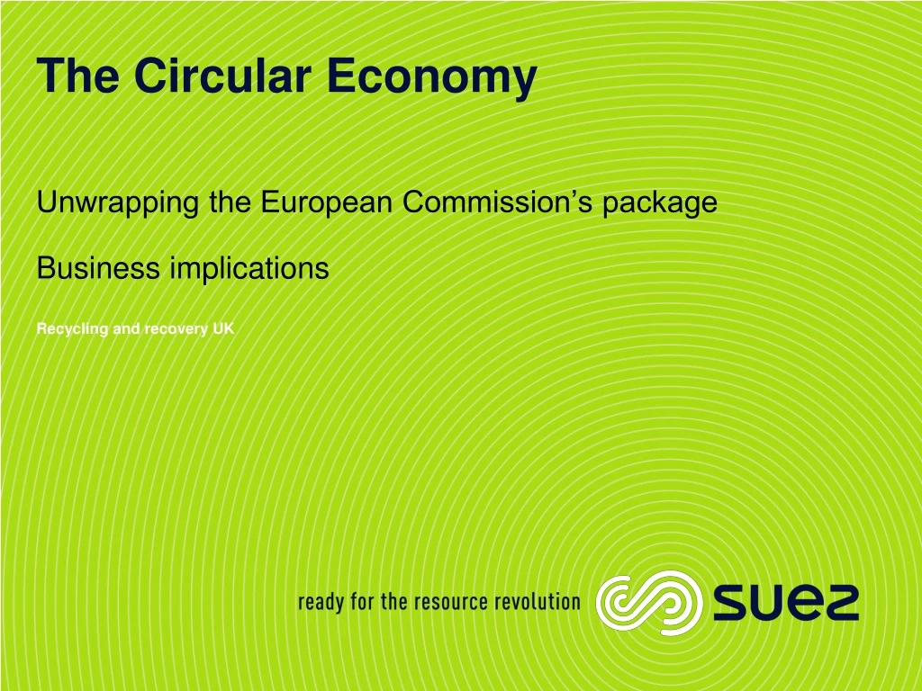 the circular economy