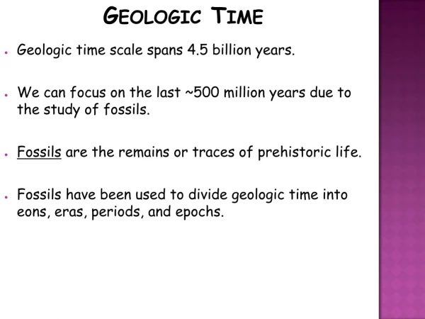 Geologic Time