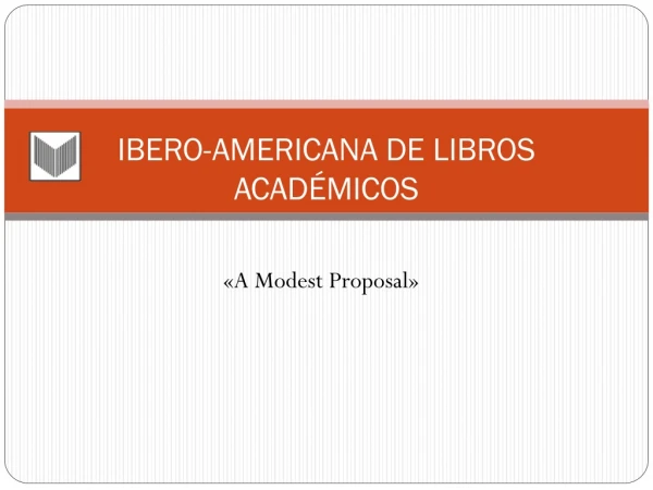 IBERO-AMERICANA DE LIBROS ACADÉMICOS