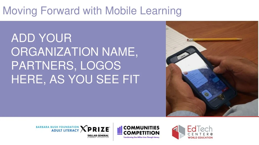 moving forward with mobile learning