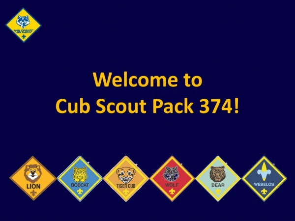 Welcome to Cub Scout Pack 374!