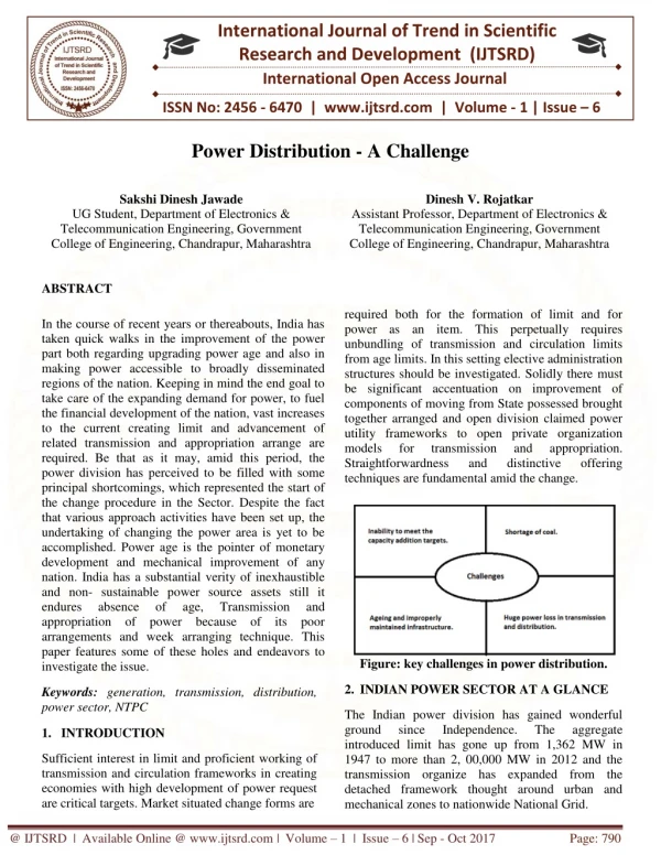 Power Distribution A Challange