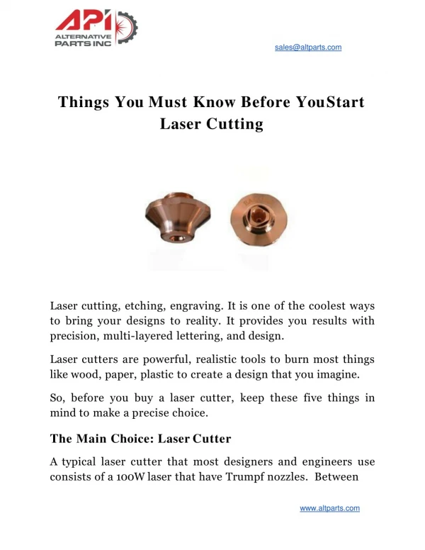 Things You Must Know Before You Start Laser Cutting