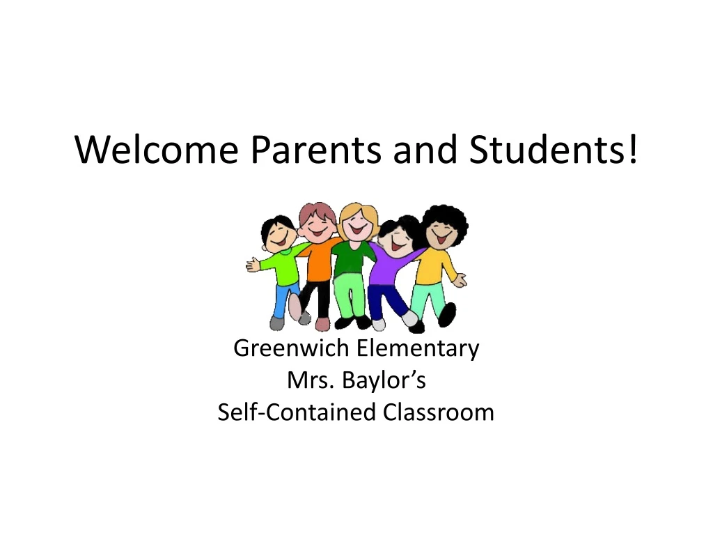 welcome parents and students