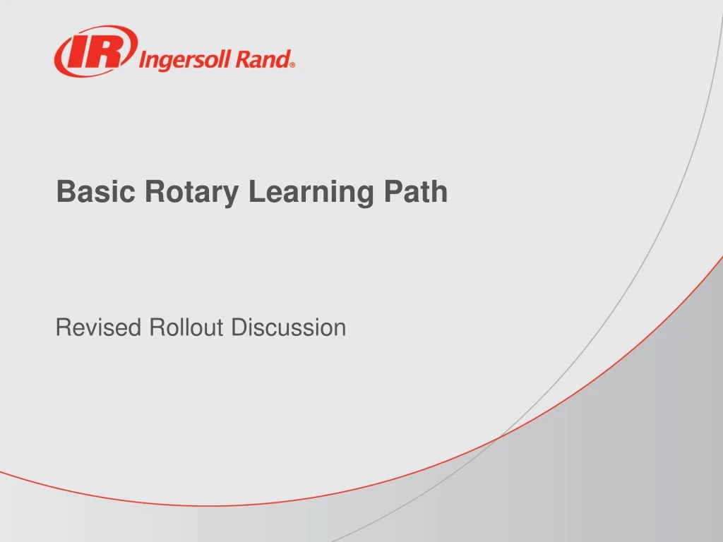 basic rotary learning path