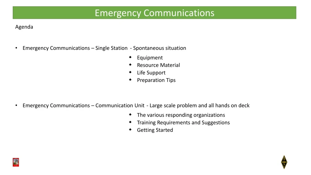 emergency communications