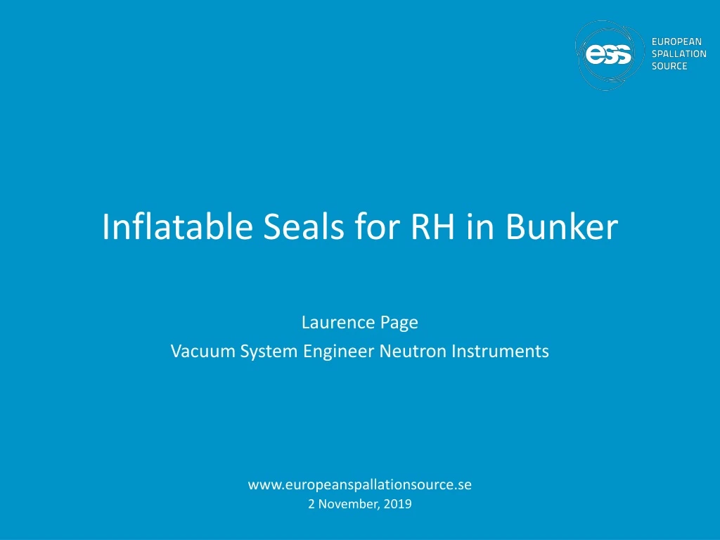 inflatable seals for rh in bunker