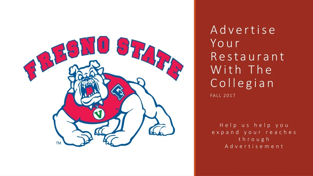 advertise your restaurant with the collegian