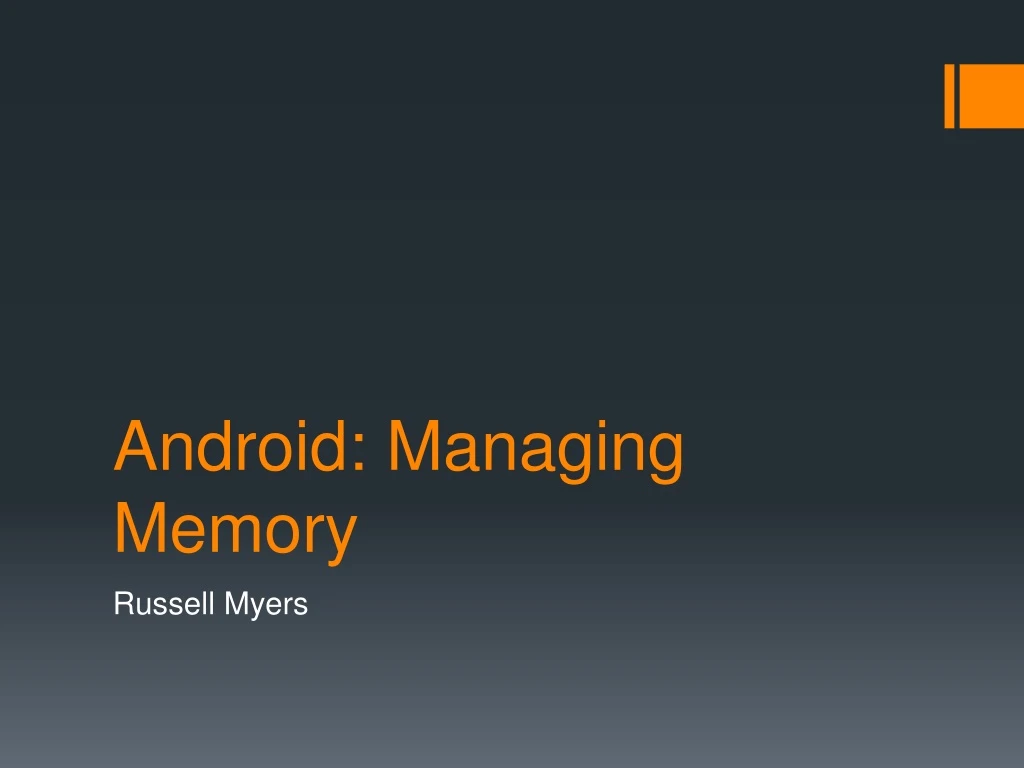 android managing memory