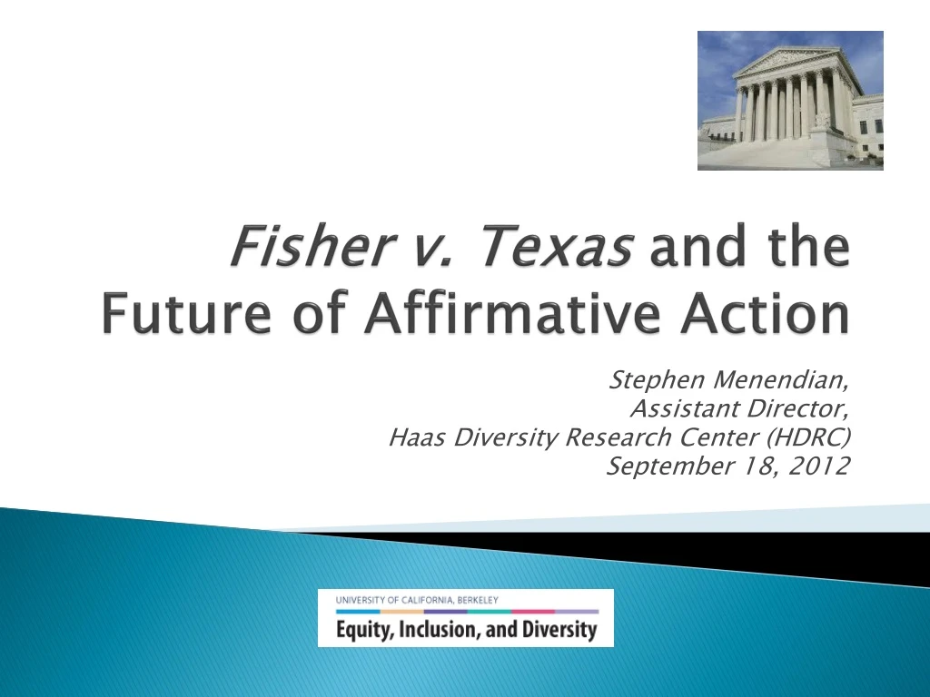 fisher v texas and the future of affirmative action