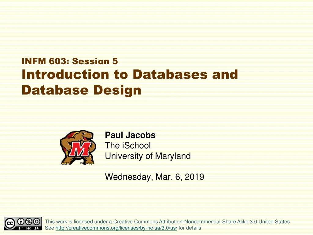 paul jacobs the ischool university of maryland wednesday mar 6 2019