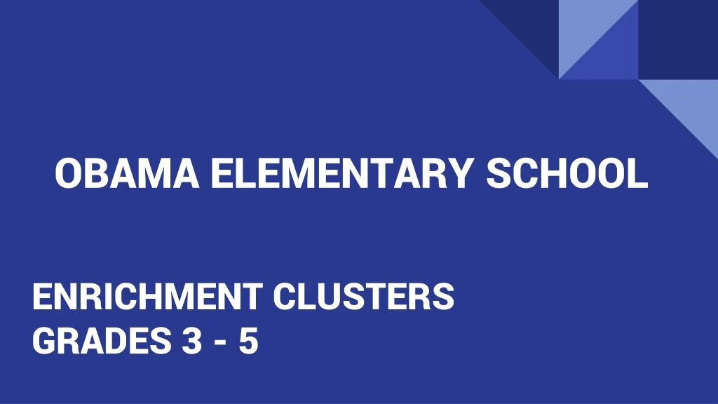 obama elementary school