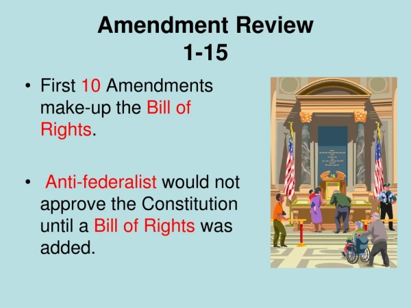 Amendment Review 1-15