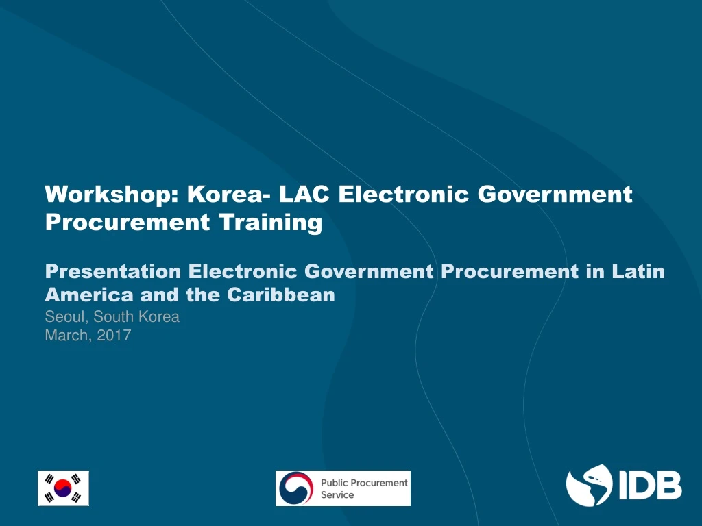 workshop korea lac electronic government