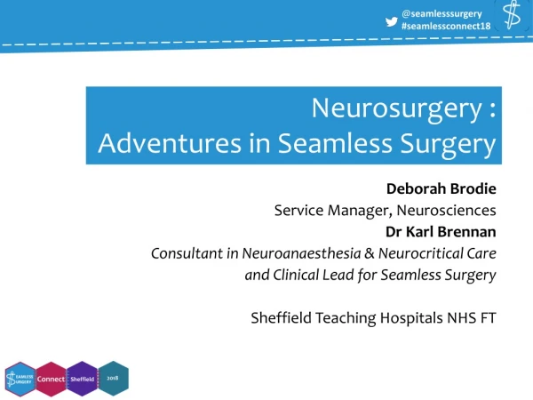 Neurosurgery : Adventures in Seamless Surgery