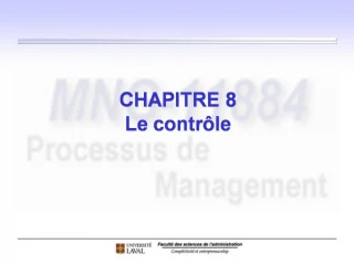 CHAPITRE 8 Le contr le - slide 1