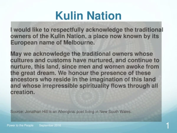 Kulin Nation