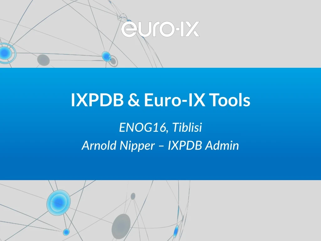 ixpdb euro ix tools