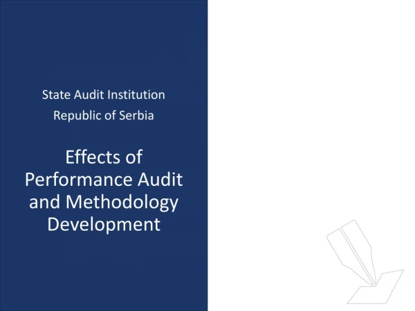 Effects of Performance Audit and Methodology Development